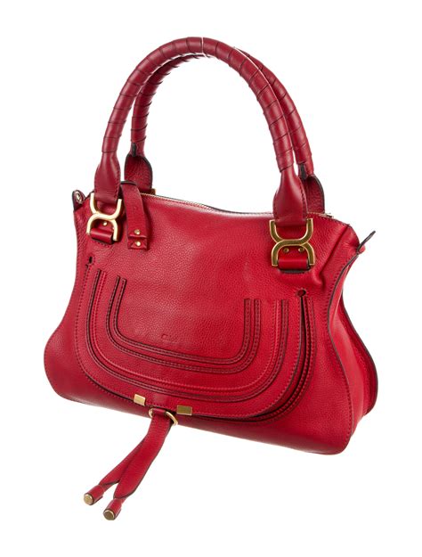 chloe marcie medium leather satchel